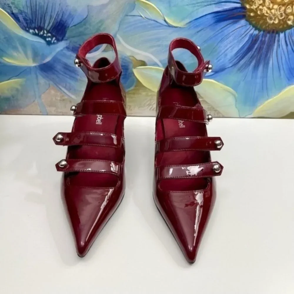 New JEFFREY CAMPBELL Pump In Cherry Red Patent Size 6